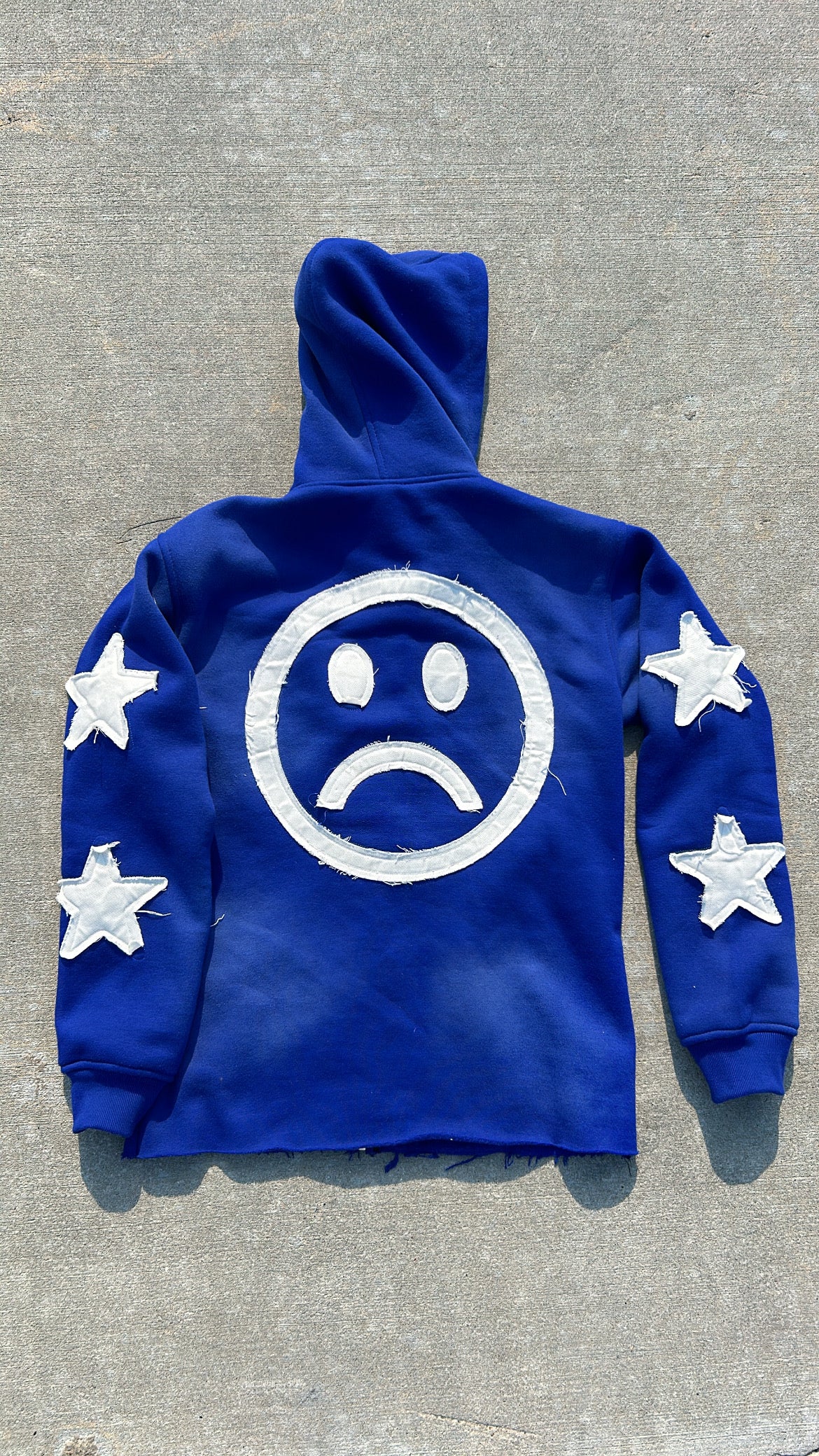 BLUE OVERSIZED DG ZIP-UP